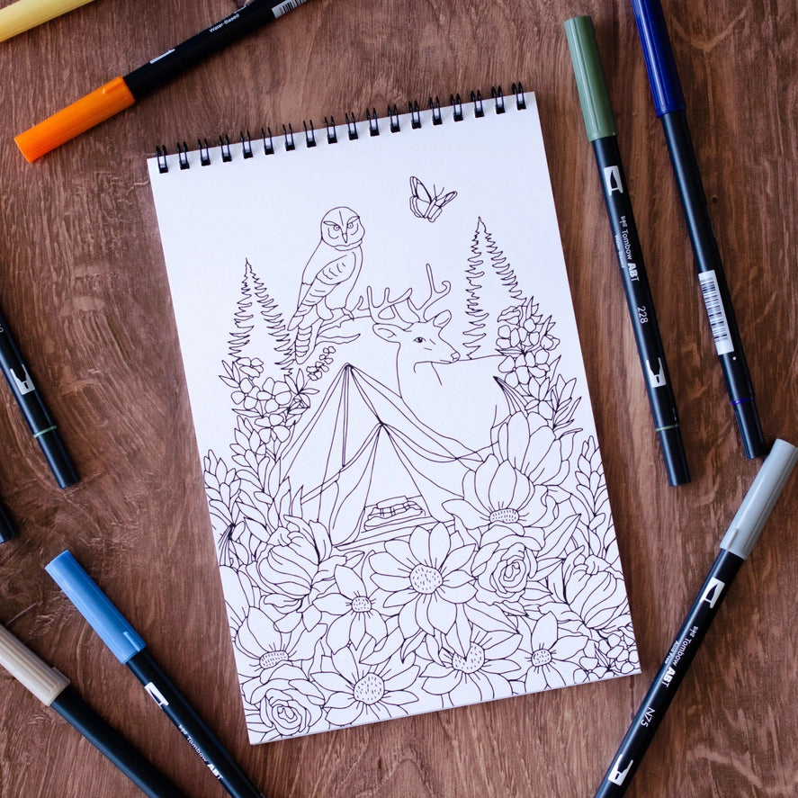 Antiquaria Coloring Book - The Great Outdoors