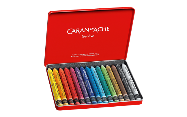 Caran d'Ache - Set of 15 NEOCOLOR™ II Pastels in Metal Box