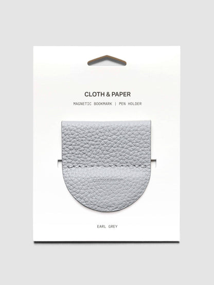 Cloth & Paper - Magnetic Bookmark Pen Holder - Leather