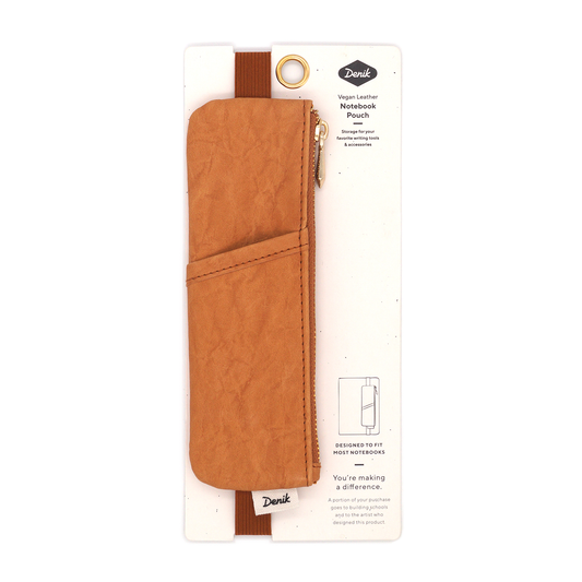 Denik Caramel Crinkle Notebook Pouch