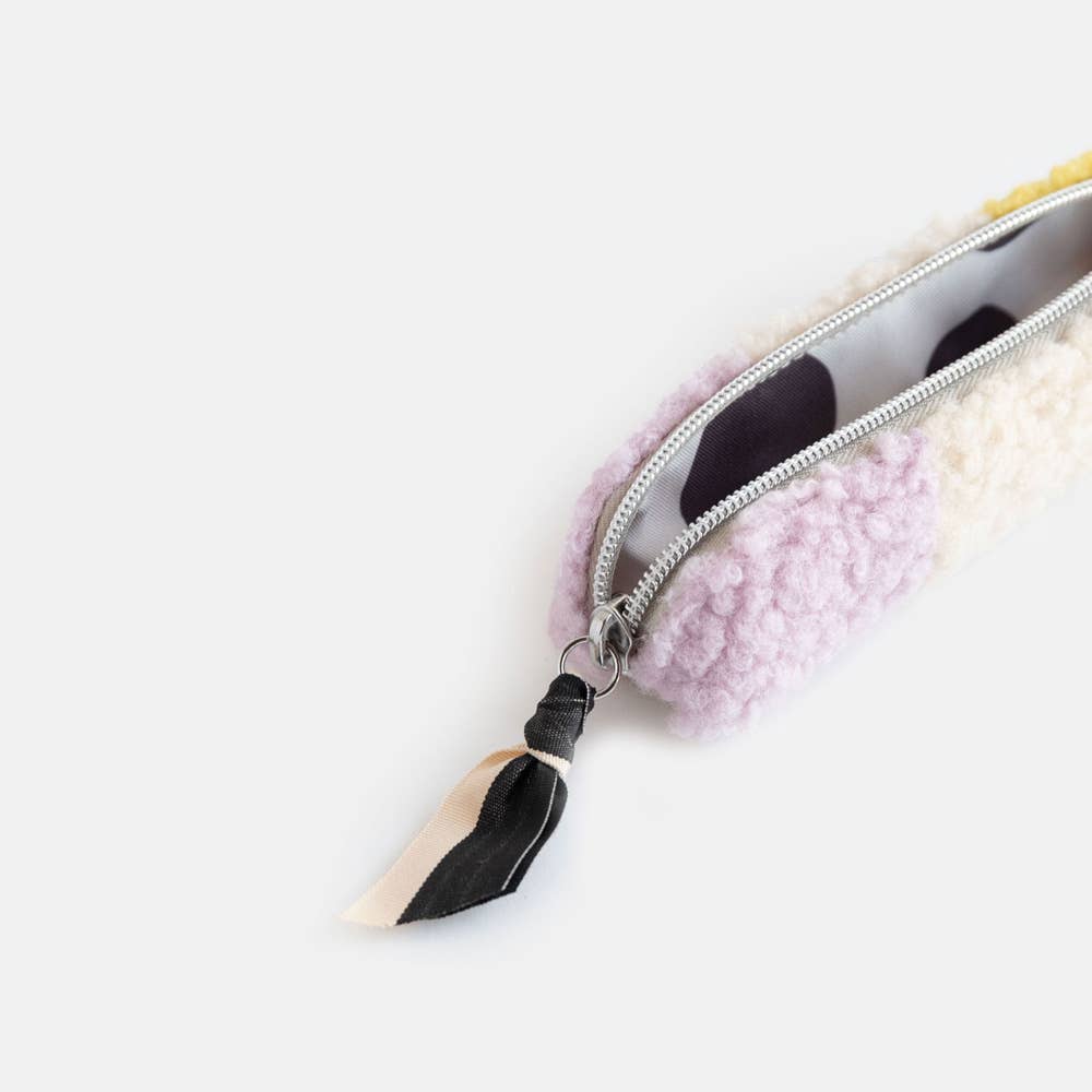 Caroline Gardner - Multi Stripe Borg Pencil Case