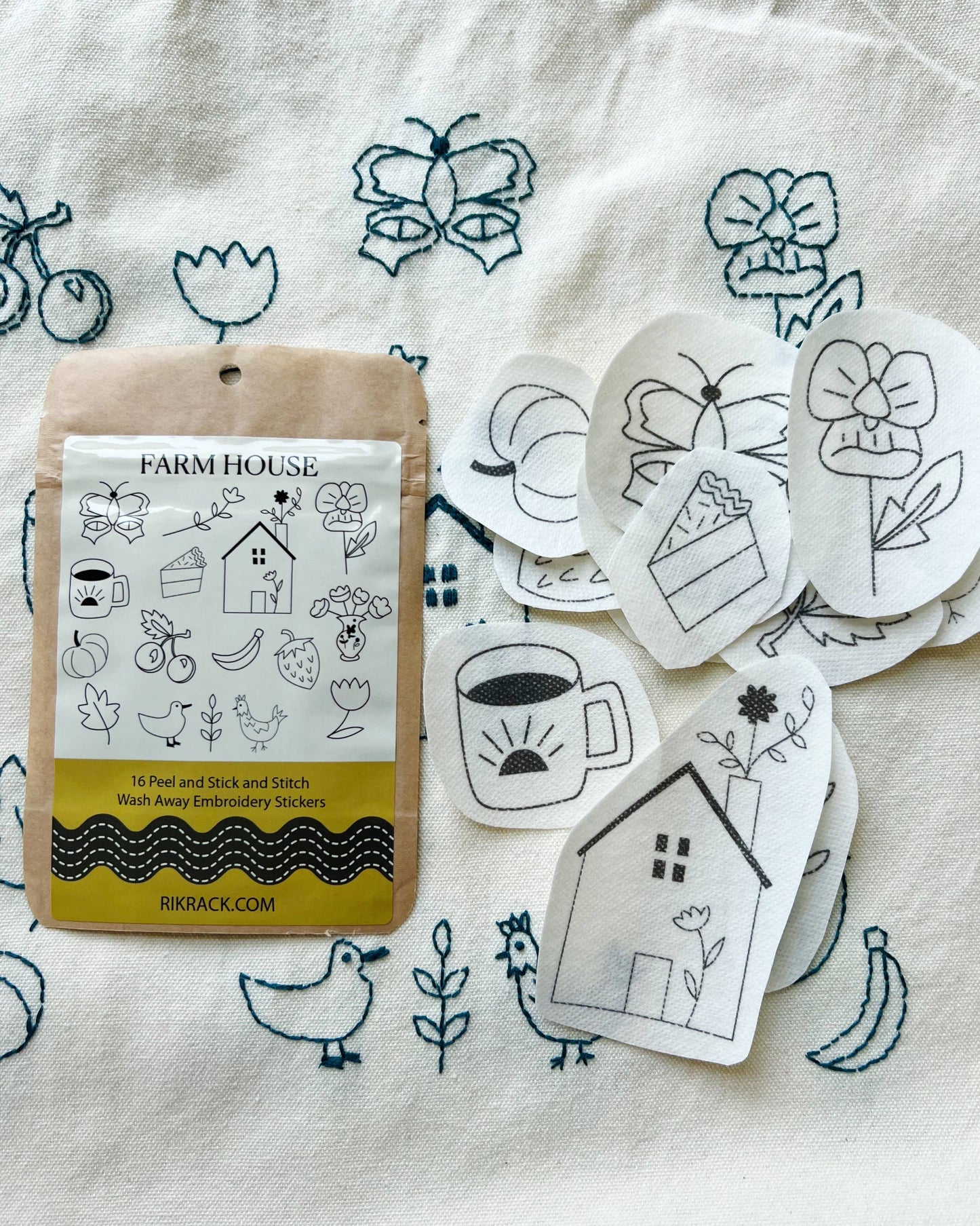 Rikrack - Farm House Stick and Stitch Embroidery Patterns