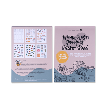 Bobo Design Studio - Wanderlust Passport Sticker Book