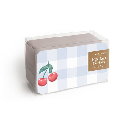 Inklings Paperie - Pocket Notes™ - Cherry Gingham