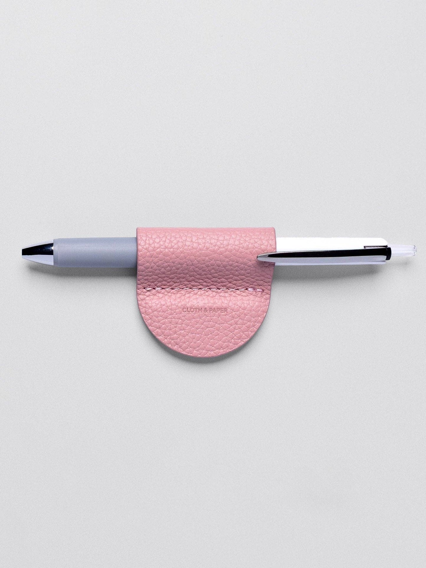 Cloth & Paper - Magnetic Bookmark Pen Holder - Leather
