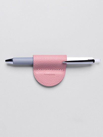 Cloth & Paper - Magnetic Bookmark Pen Holder - Leather