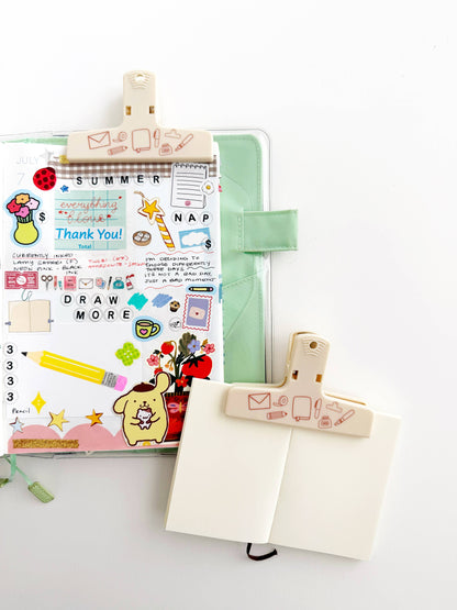 The Paper + Craft Pantry - Stationery Doodles Journal Clip