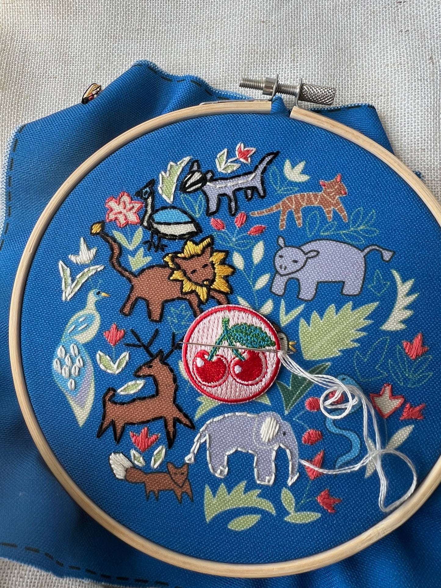 Rikrack - Cherries Embroidery Needle Minder