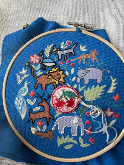 Rikrack - Cherries Embroidery Needle Minder