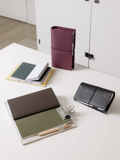 Cloth & Paper - Genuine Leather Travel Notebook Cover - Pocket Plus