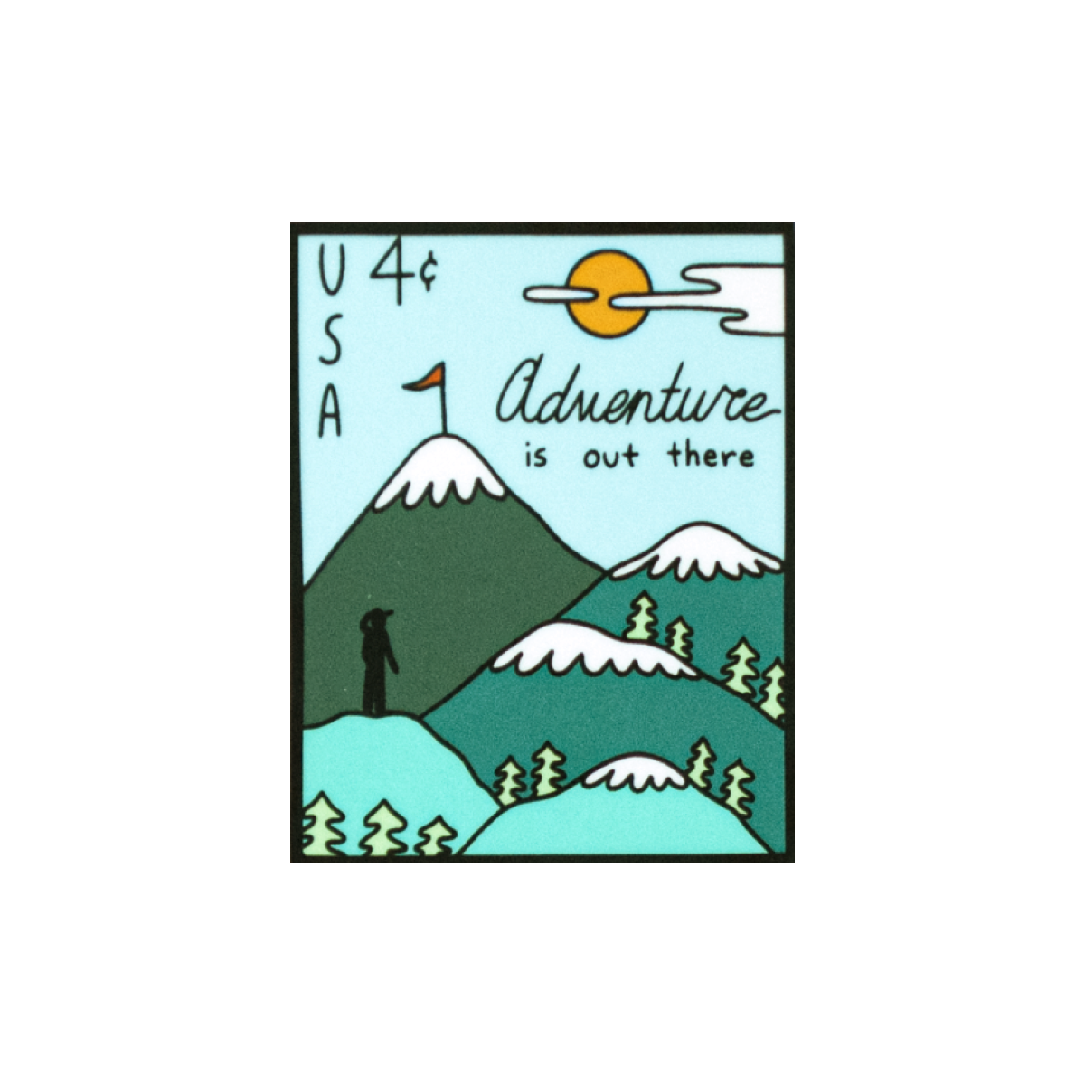 Adventure is Out There Sticker