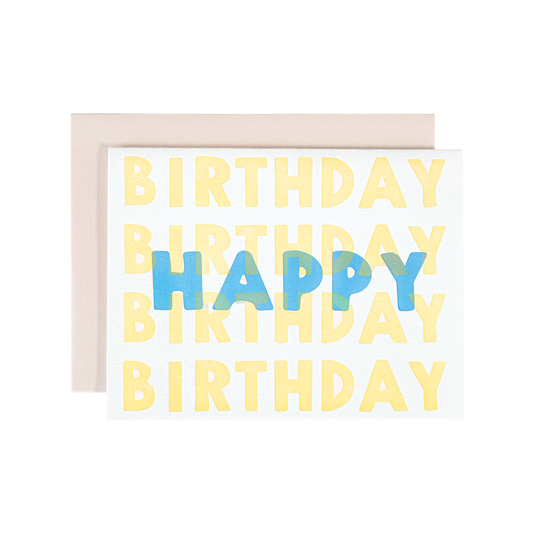 Birthday Birthday Birthday Card