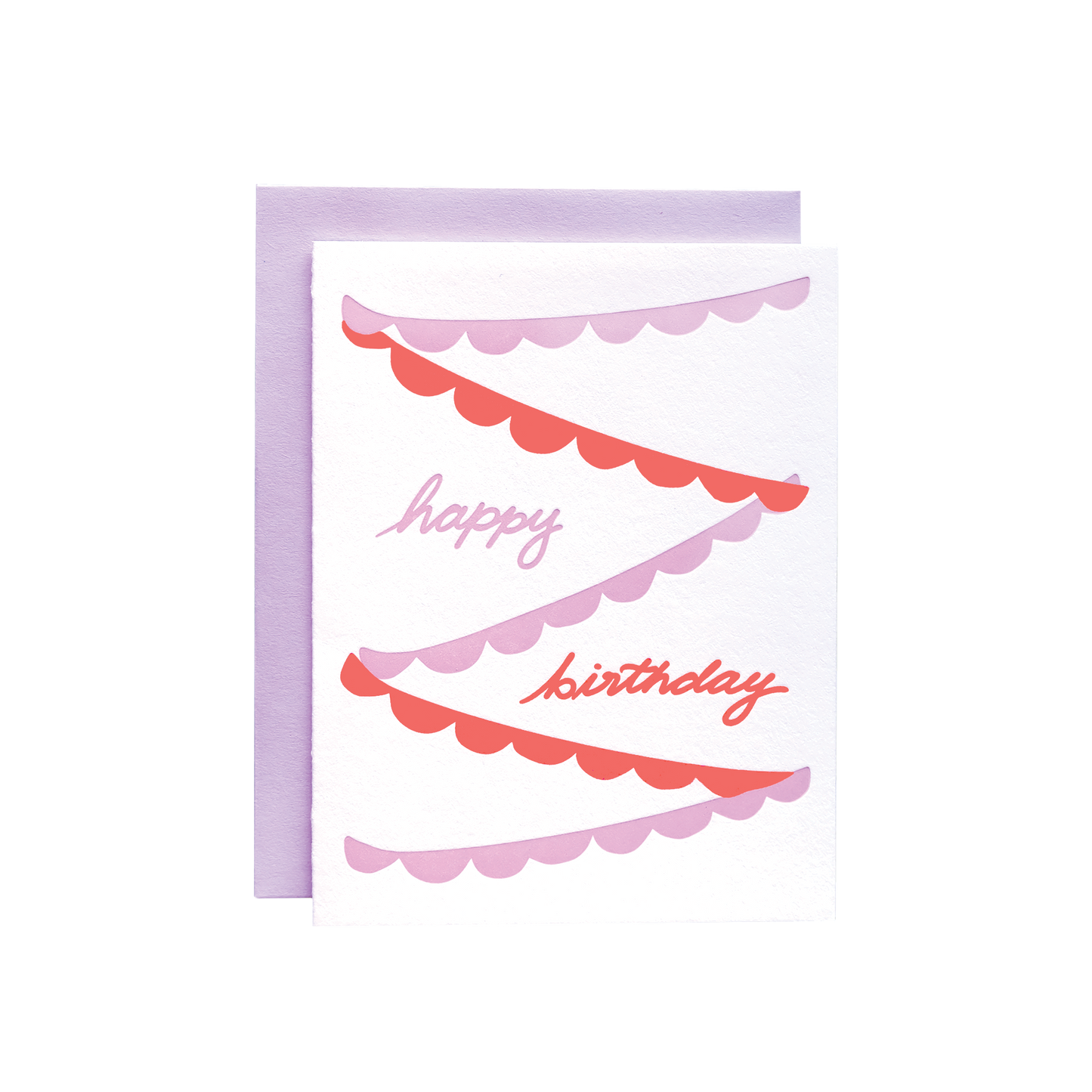 Happy Birthday Cursive Card