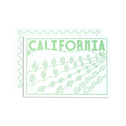 California Farm Postcard