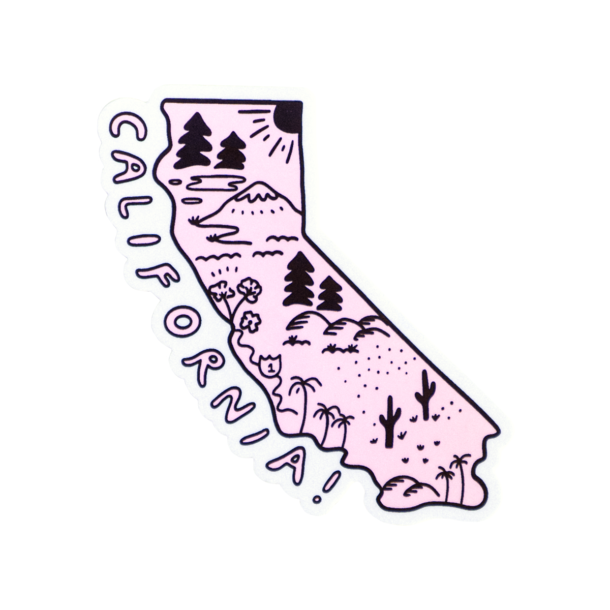 California State Sticker | Ink Paper Crafts – Ink.Paper.Crafts