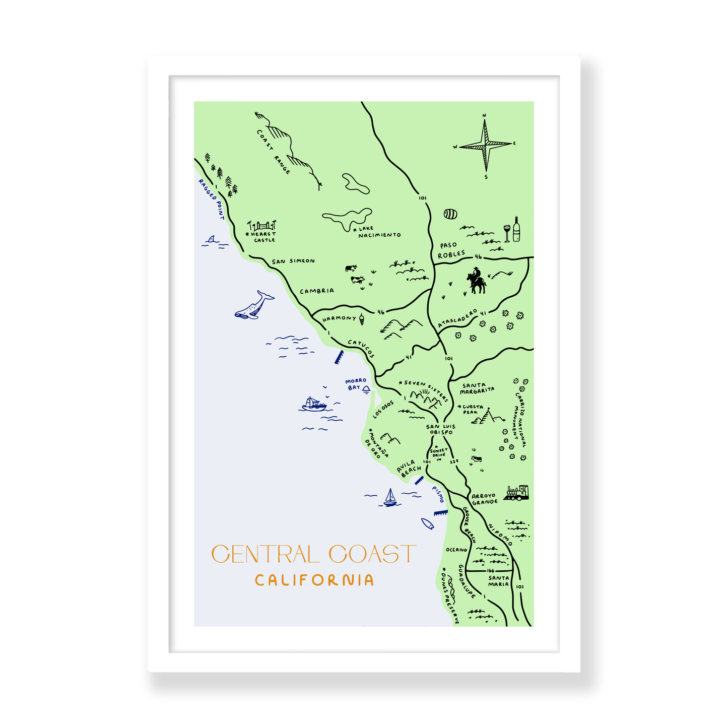 Central Coast Map