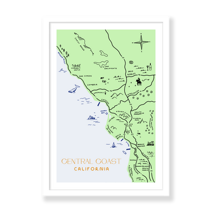 Central Coast Map