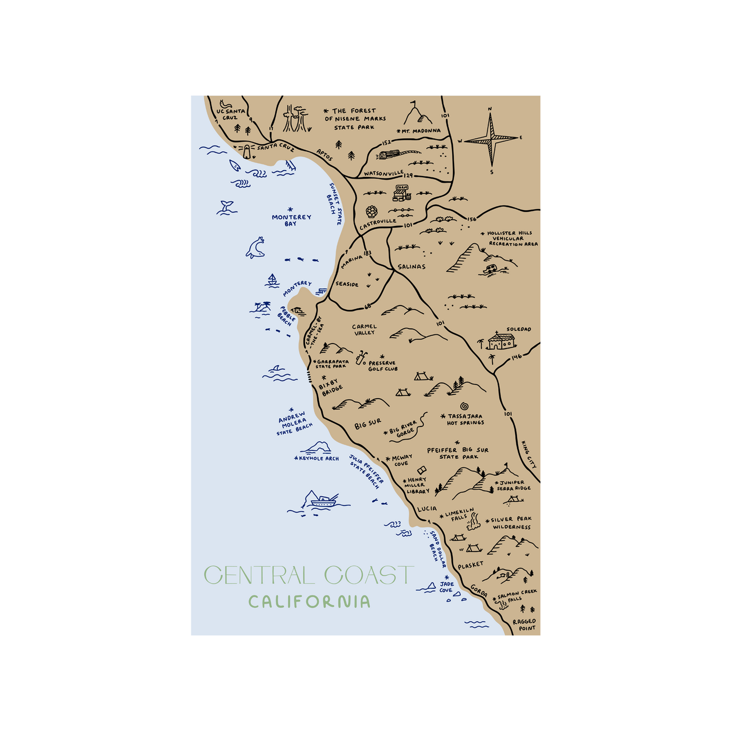 North Central Coast Map