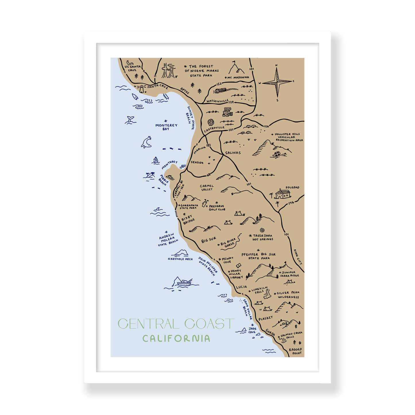North Central Coast Map