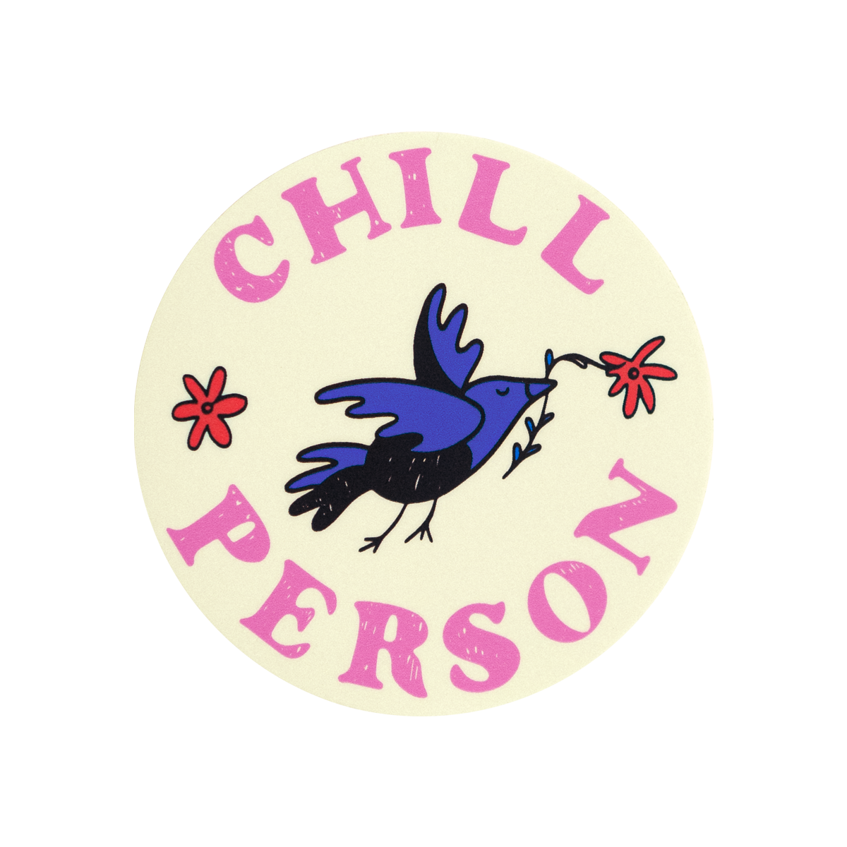 Chill Person Sticker