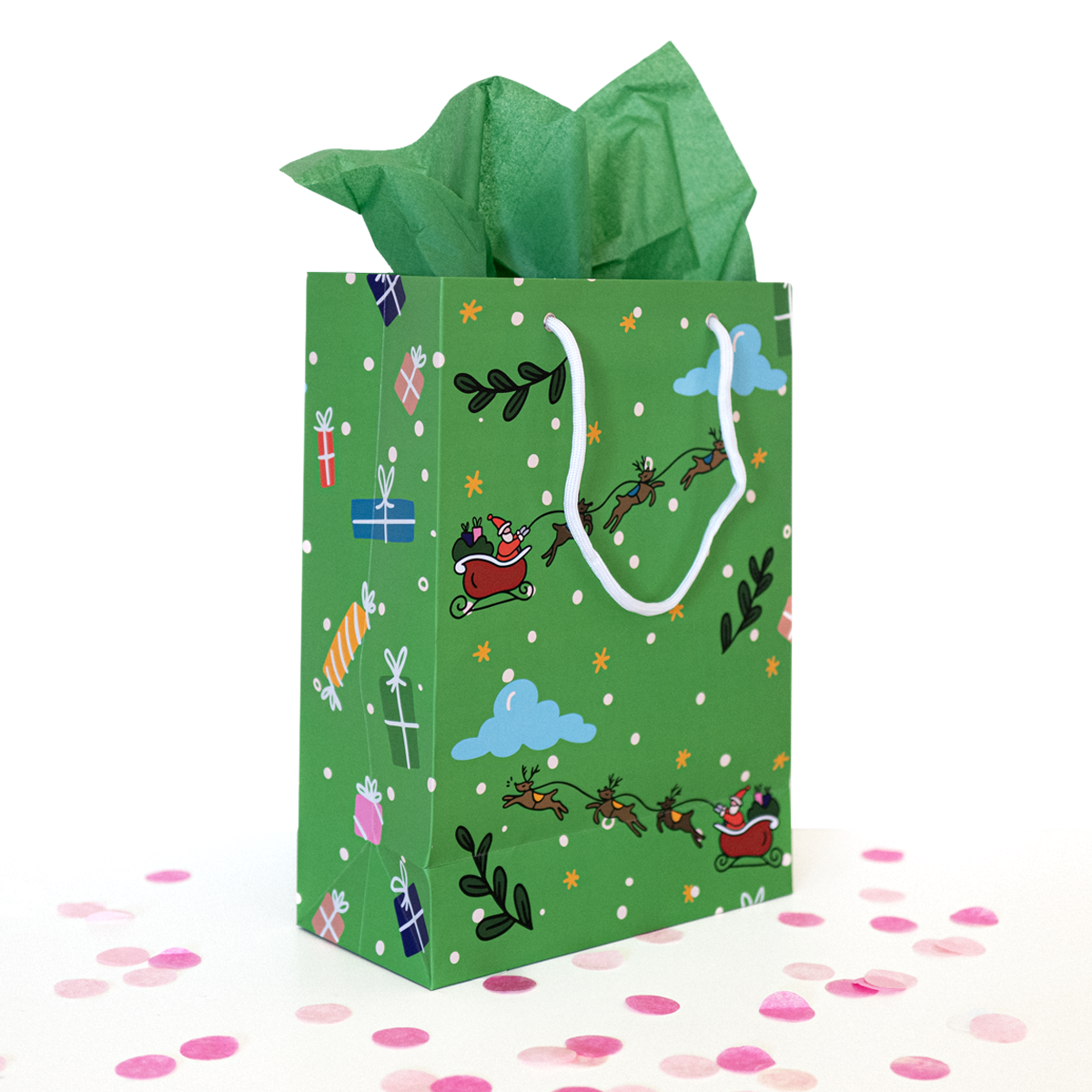 Santa's Sleigh Gift Bag