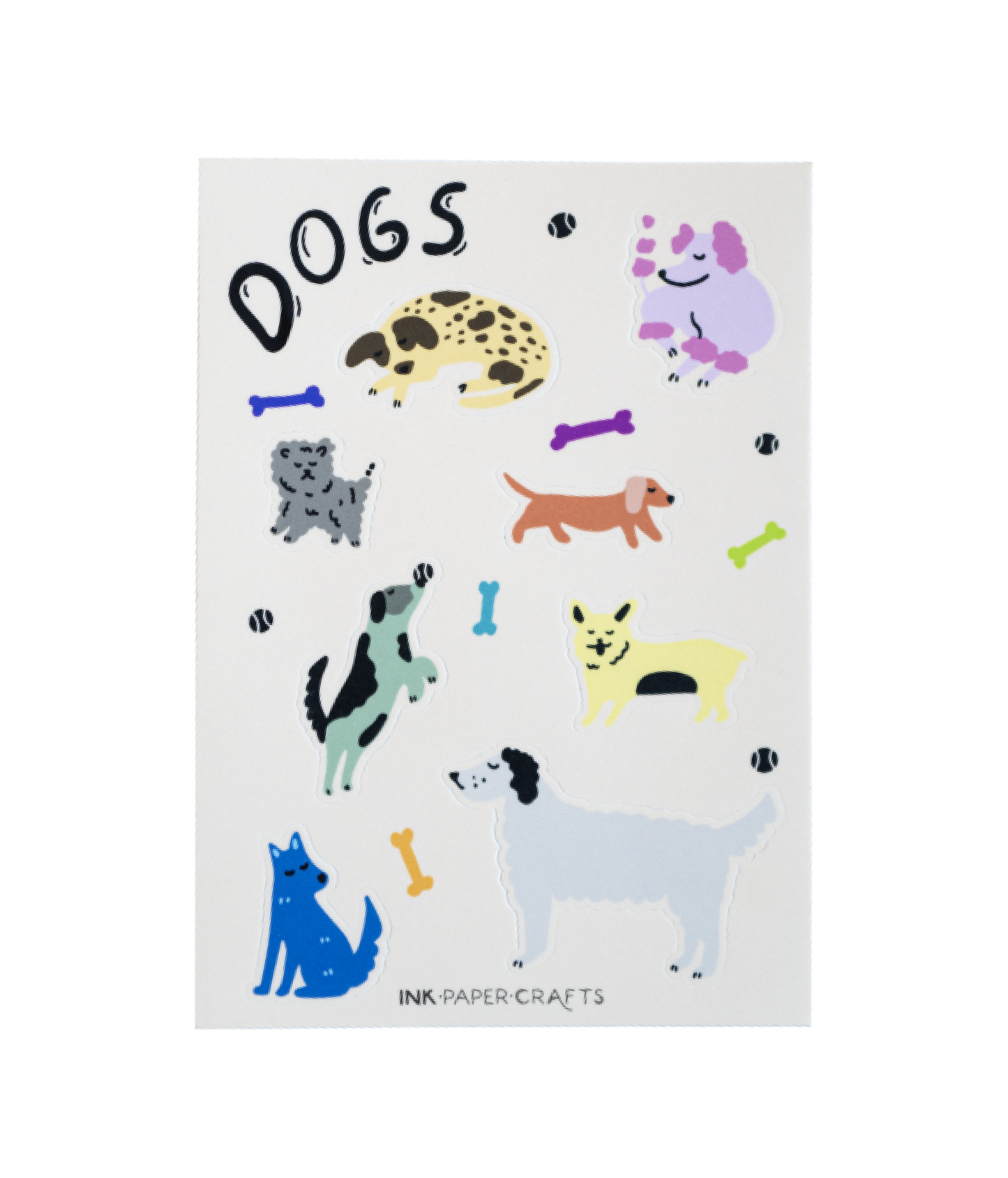 Dogs Sticker Sheet 5x7