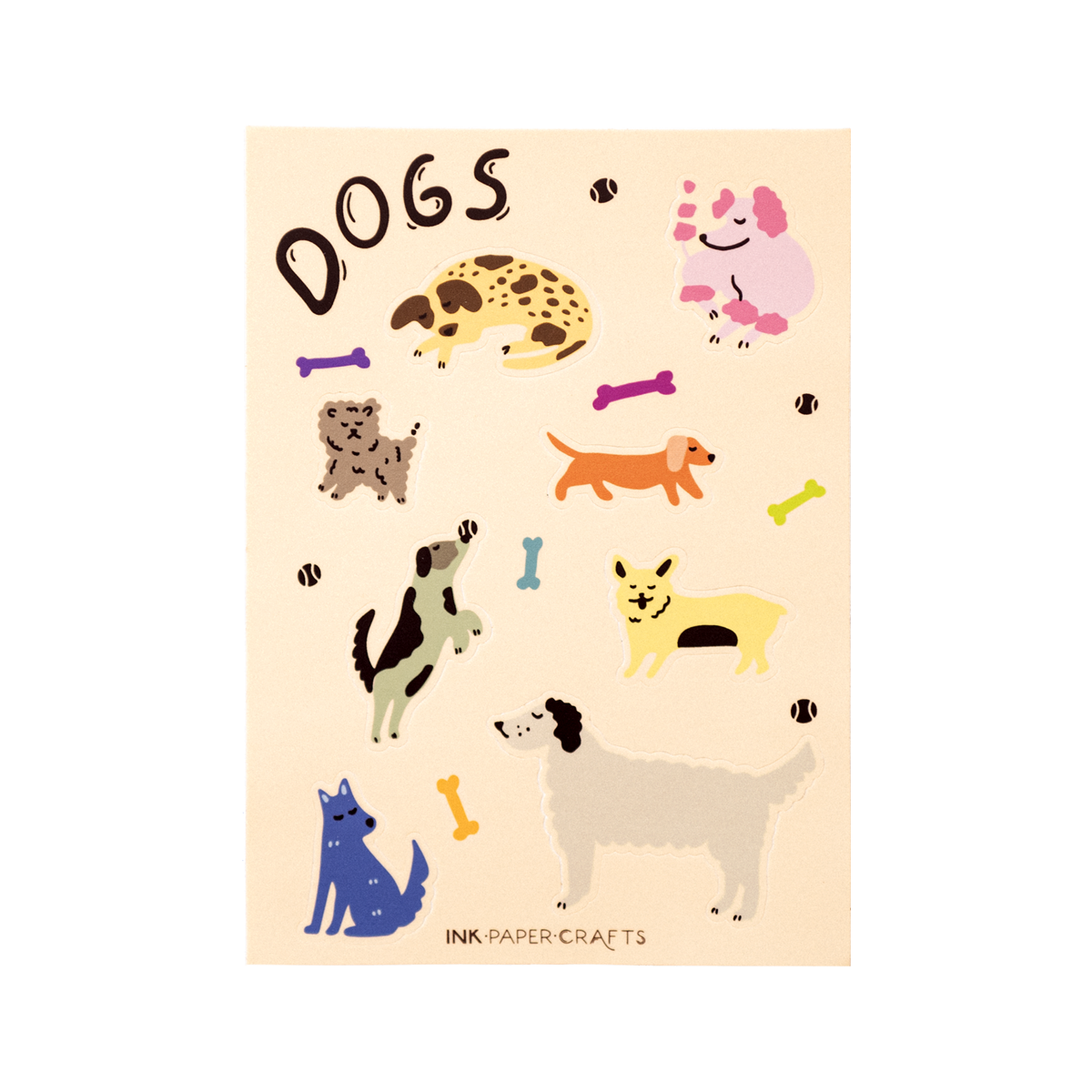 Dogs Sticker Sheet 5x7