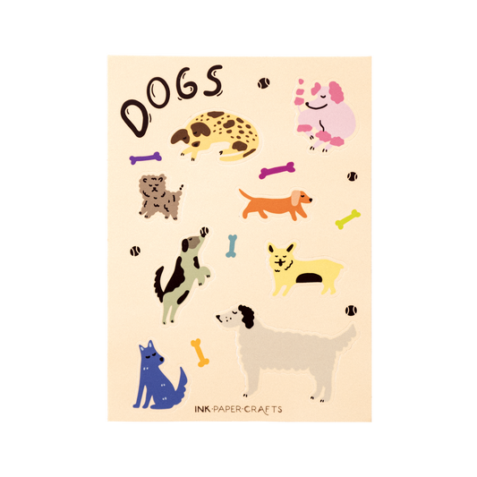 Dogs Sticker Sheet 5x7