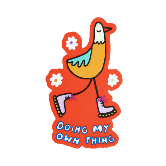 Doing My Own Thing Sticker