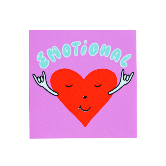 Emotional Heart Sticker