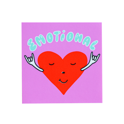 Emotional Heart Sticker