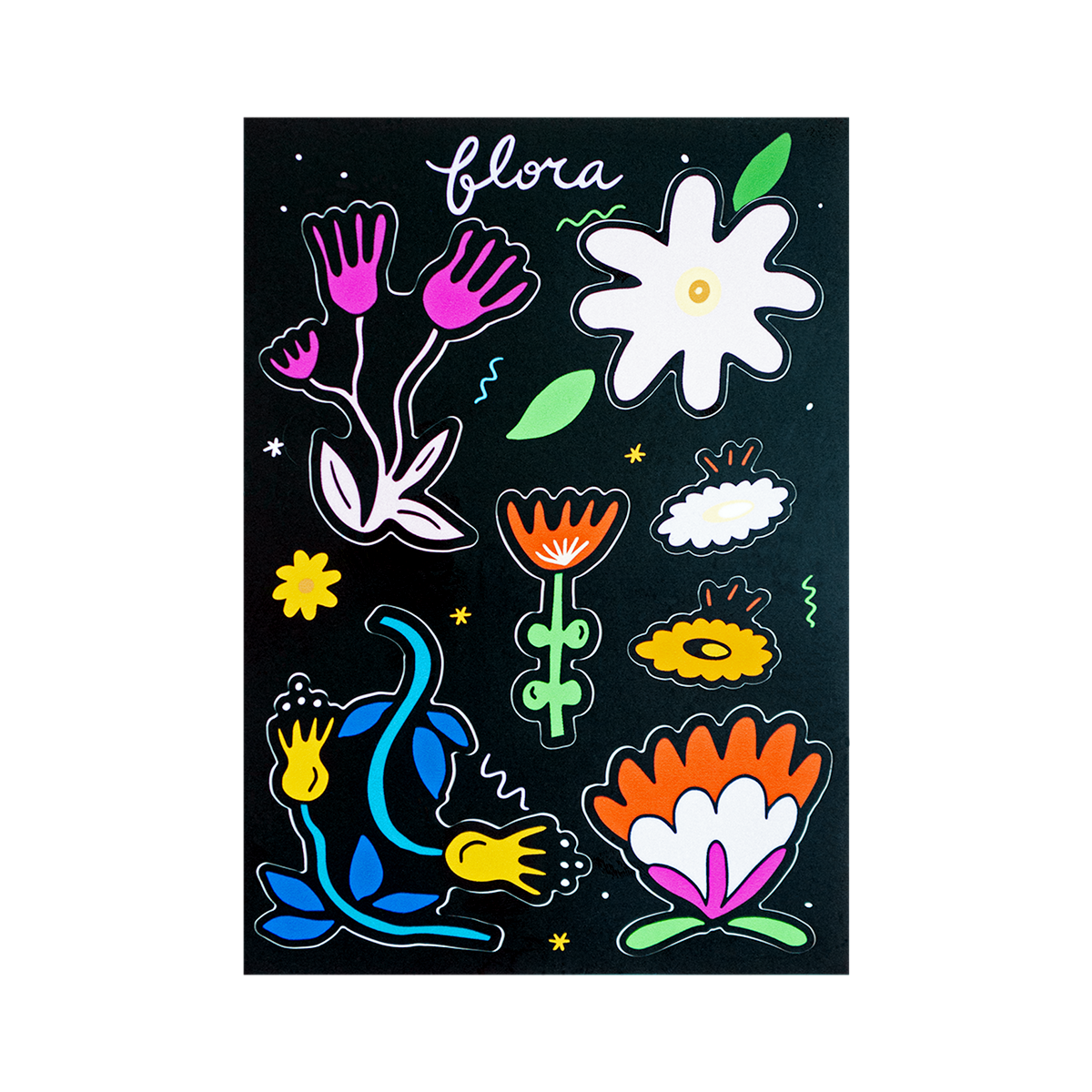 Flora Sticker Sheet 5x7