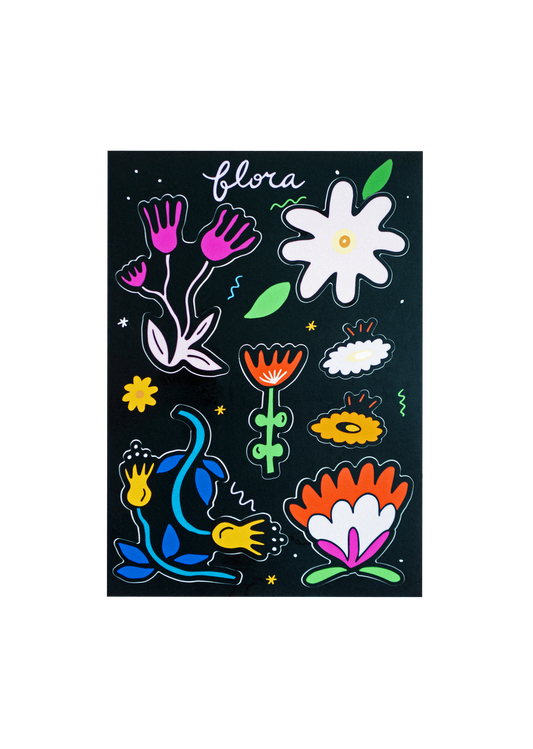 Flora Sticker Sheet 5x7