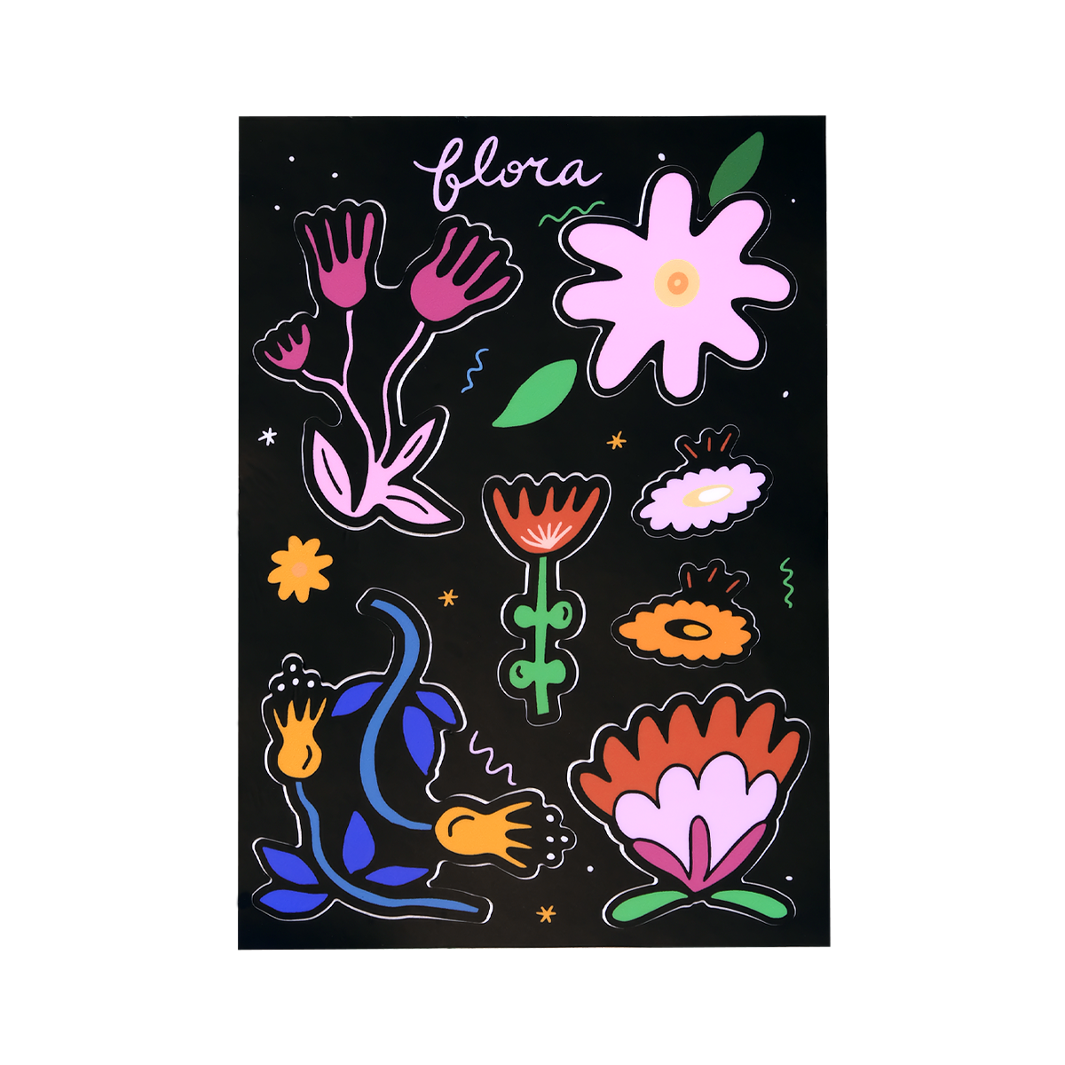 Flora Sticker Sheet 5x7