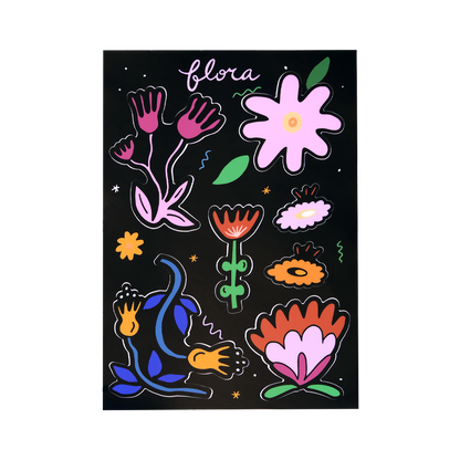 Flora Sticker Sheet 5x7