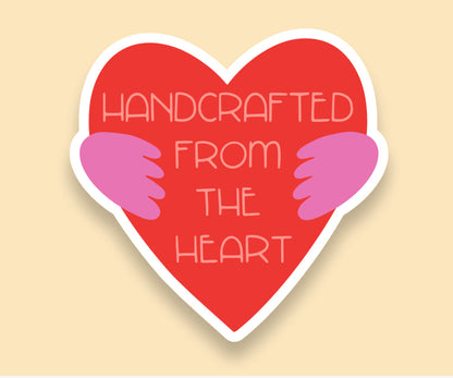 Handcrafted from the Heart Sticker