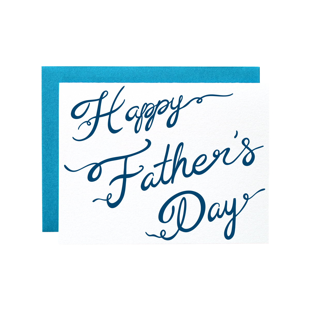 Happy Father's Day Vintage Script Card