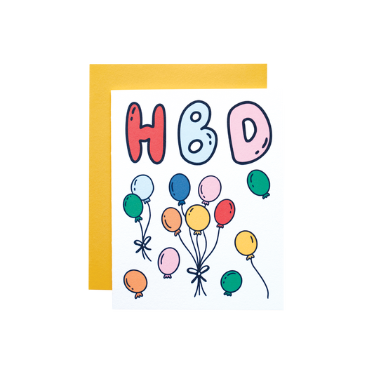 Birthday Balloons Card