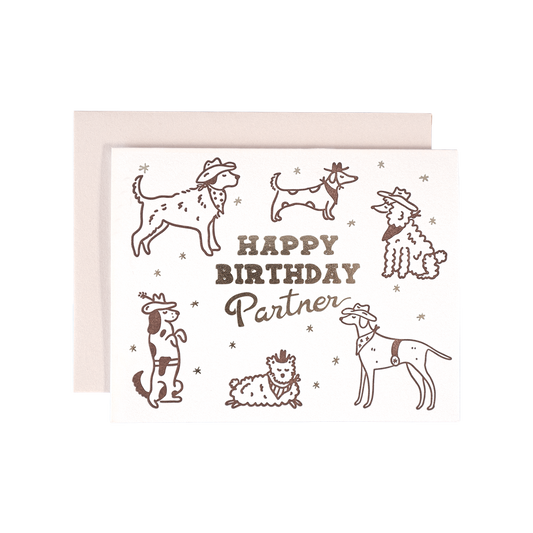 Happy Birthday Partner Card