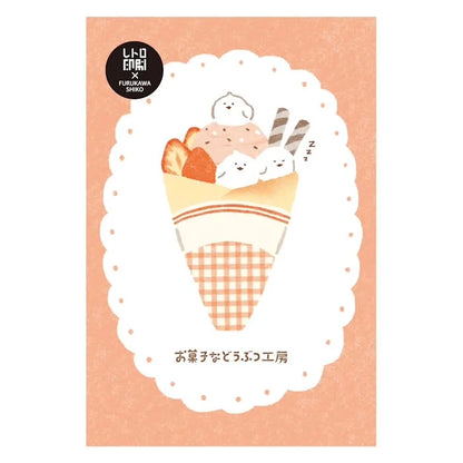 Furukawashiko -  Retro-Style Printed Postcard - Bird In Costume