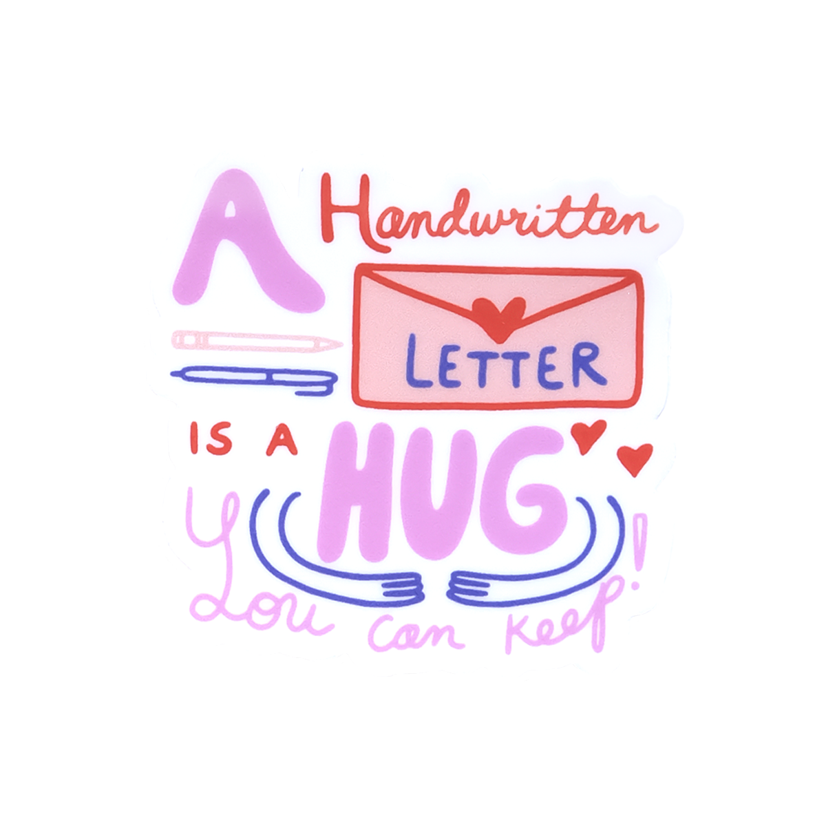 Handwritten Letter Sticker