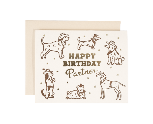 Happy Birthday Partner Card