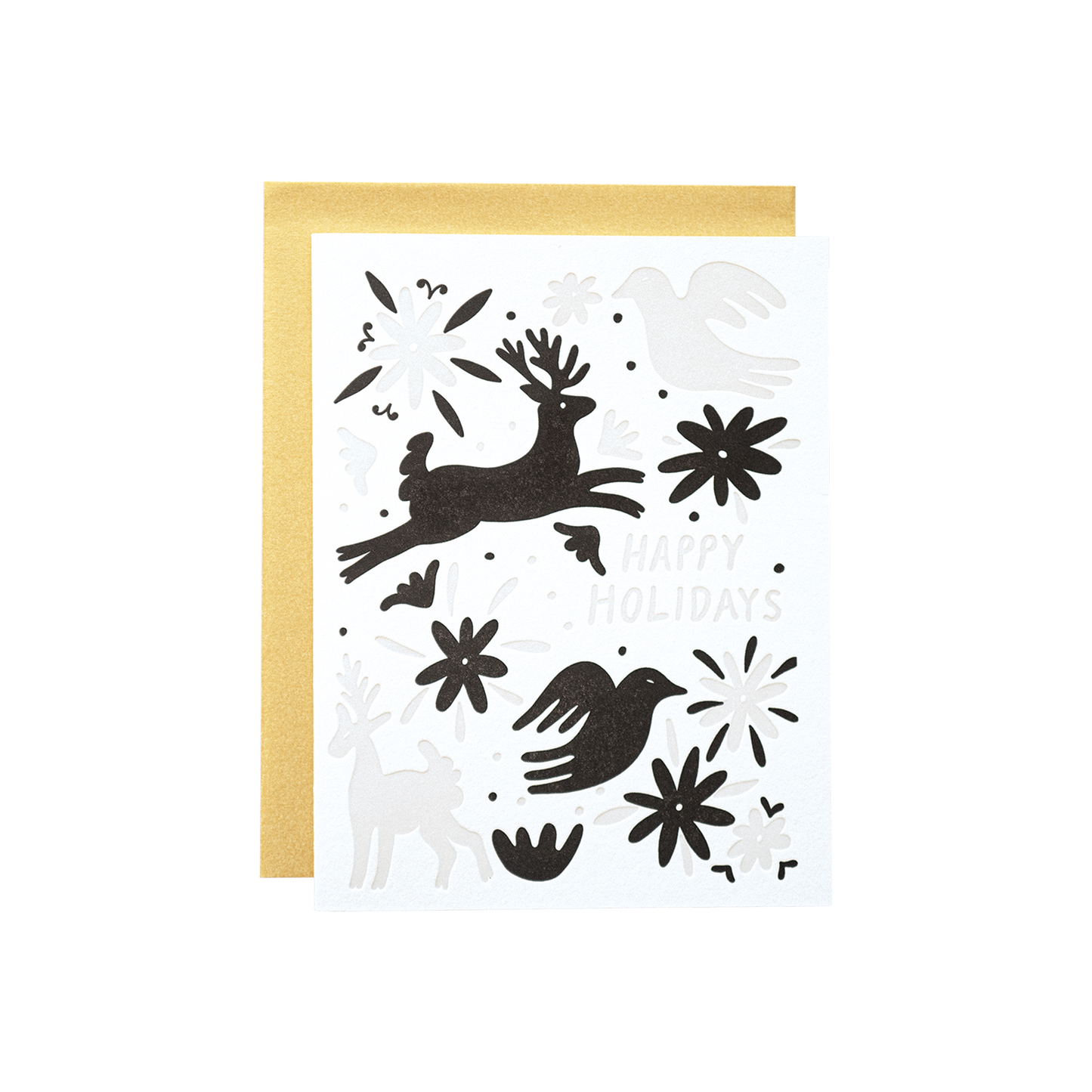 Happy Holidays Otomi Card