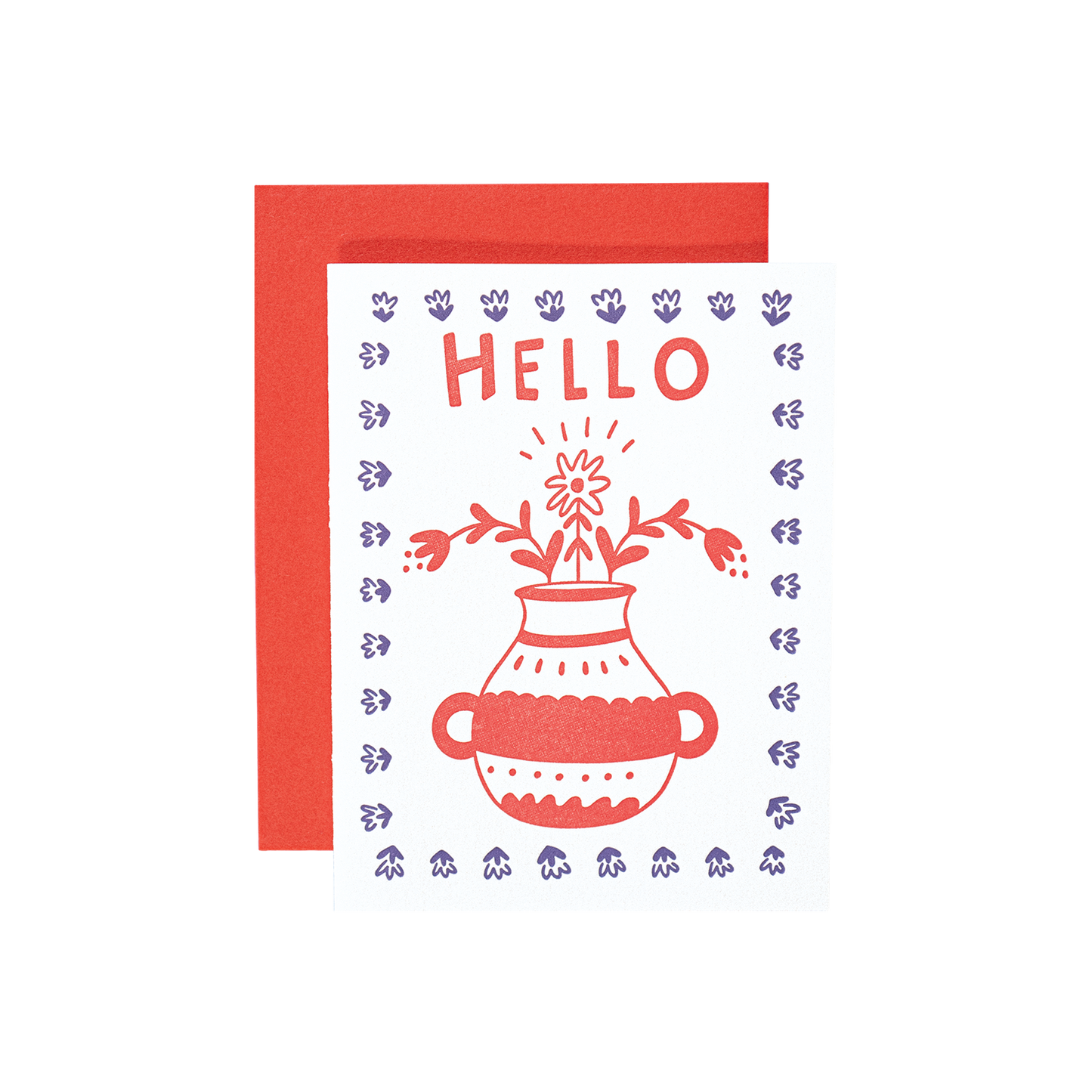 Hello Vase Card