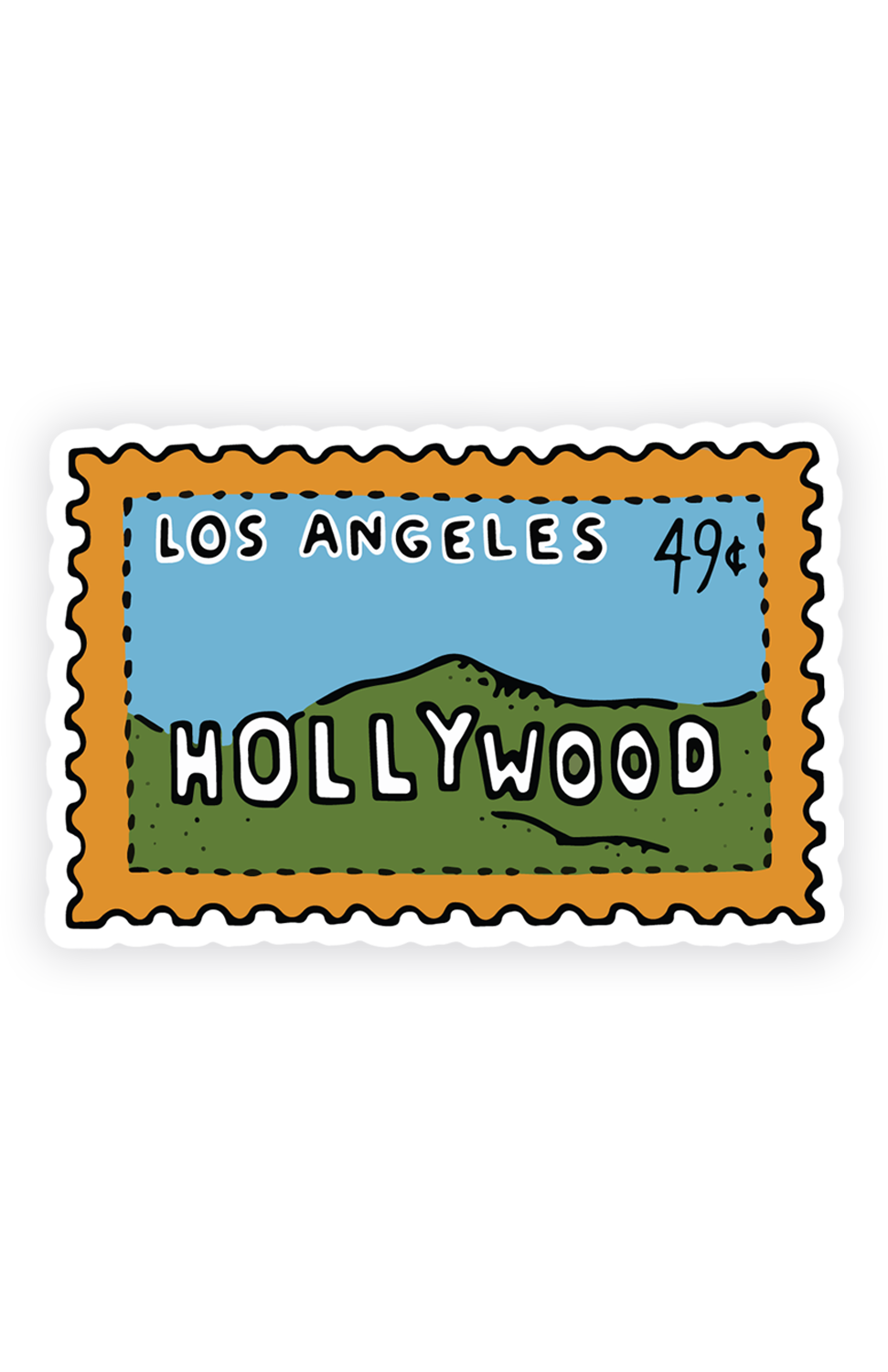 Hollywood Stamp Sticker
