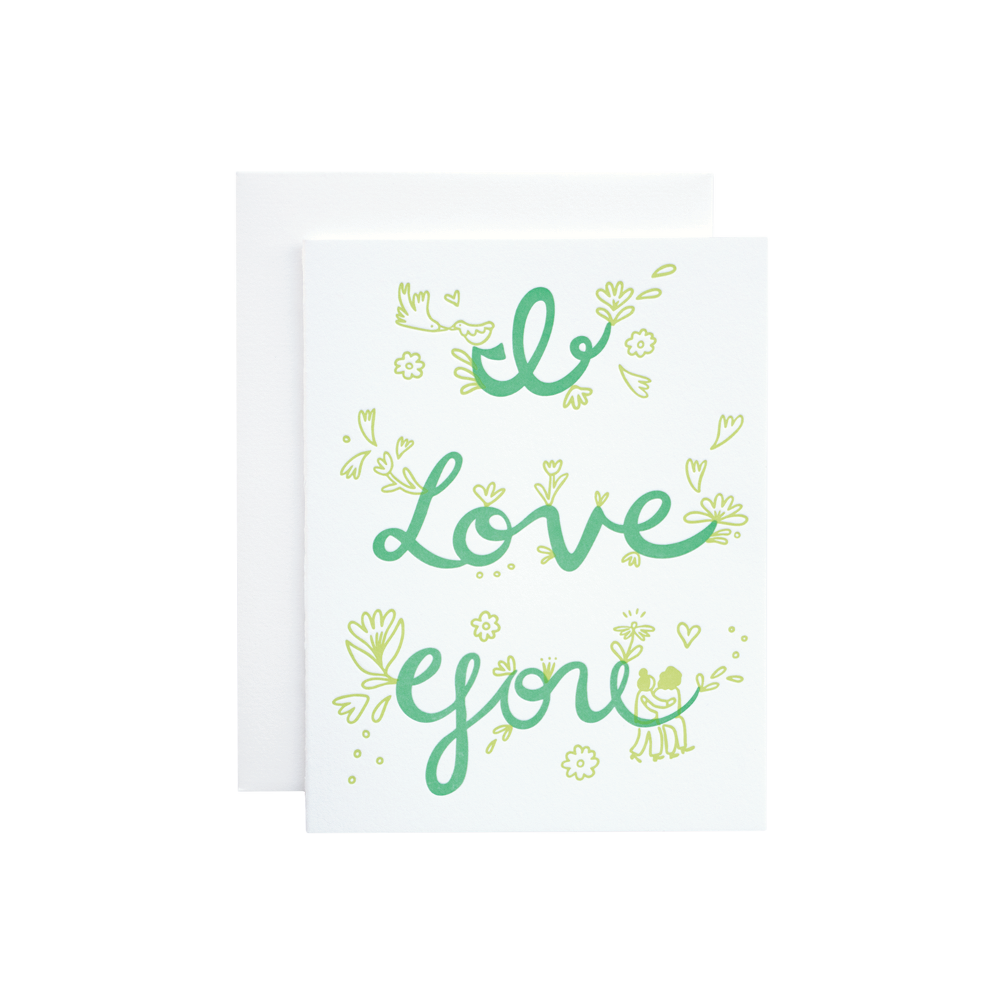 I Love You Florals Card