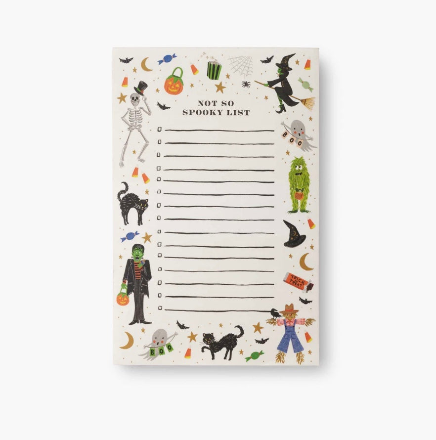 Rifle Paper Co. Not So Spooky List Notepad