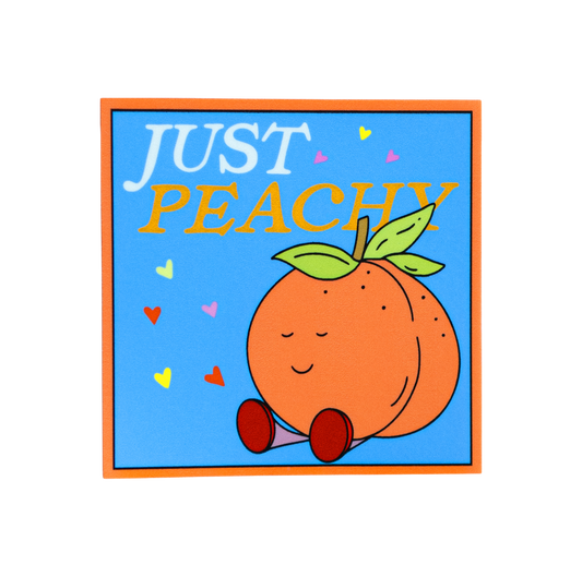 Just Peachy Sticker