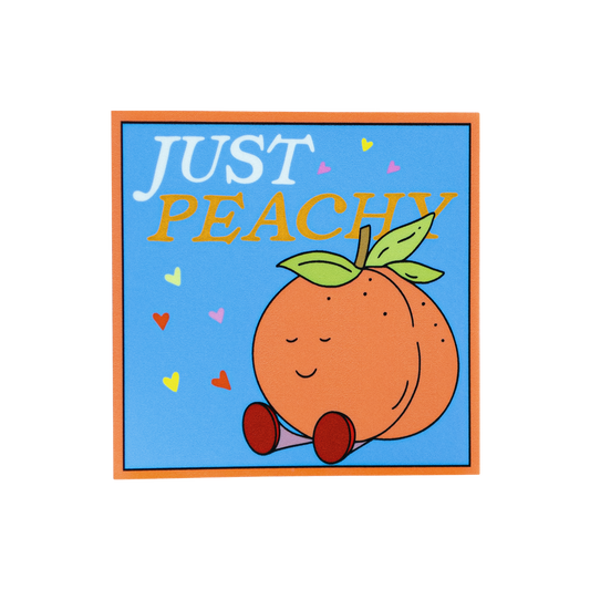 Just Peachy Sticker