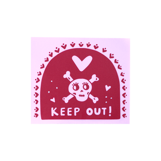 Keep Out Sticker